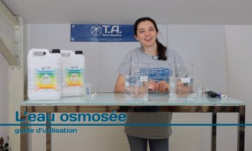 Vidéo – Guide d’utilisation de l’eau osmosée